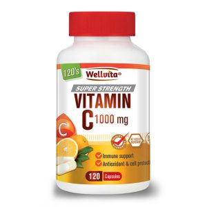 Wellvita Super Strength Vitamin C 1000mg – Immune & Antioxidant Support (Capsules)
